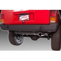 Rear Bumper for Jeep Cherokee XJ 2WD & 4WD - Black Gator Finish